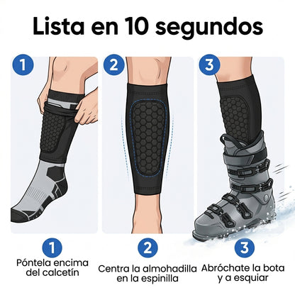 Cómo ponerse la espinillera PistaGuard en 3 pasos